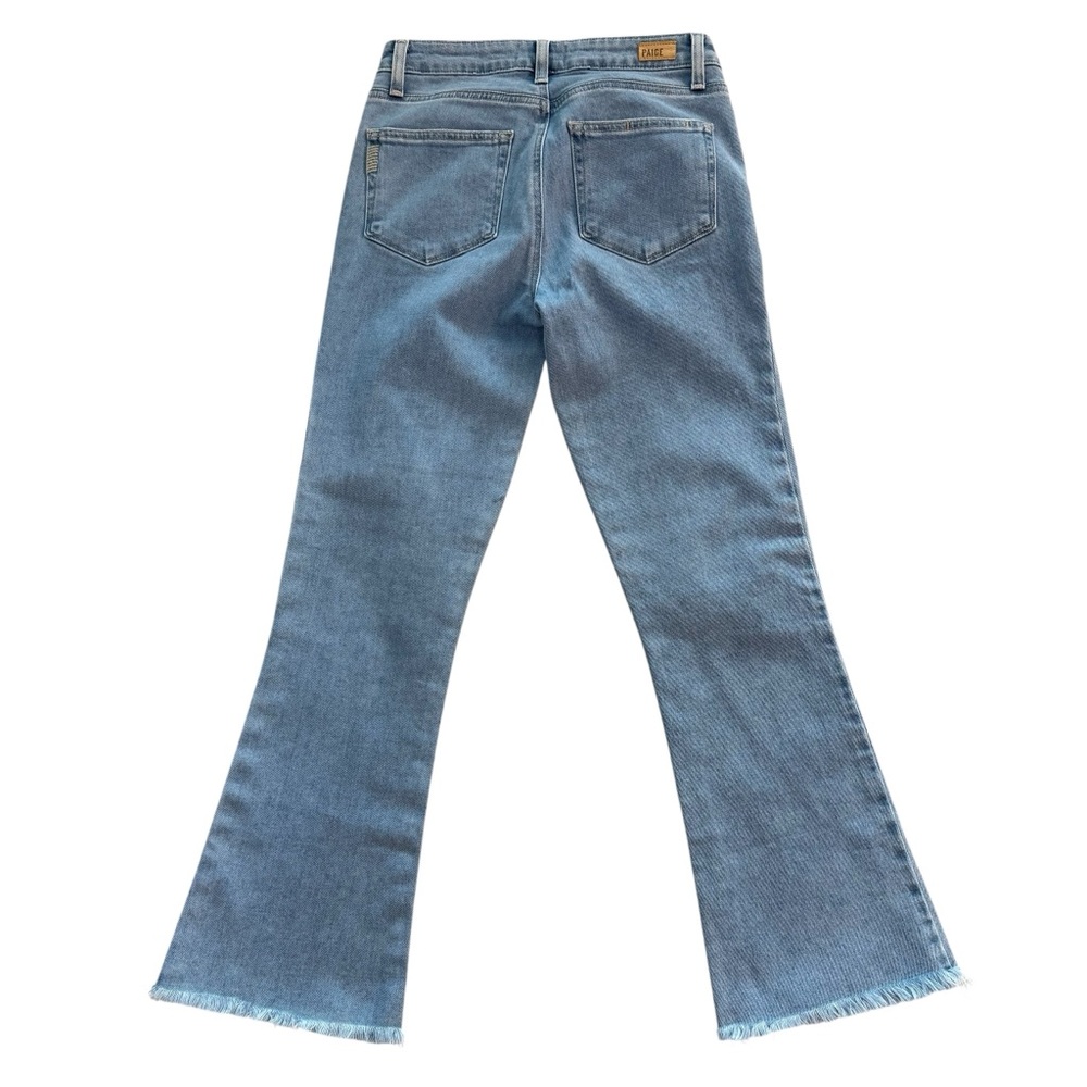 NWOT PAIGE Rory Crop Flare Raw Hem Jeans Size 26 - Picture 5 of 10